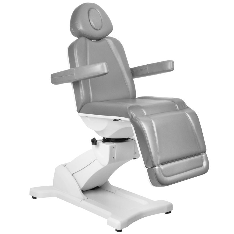 Stol kozmetični elektr. Azzurro 869A obrotowy 4 siln. szary